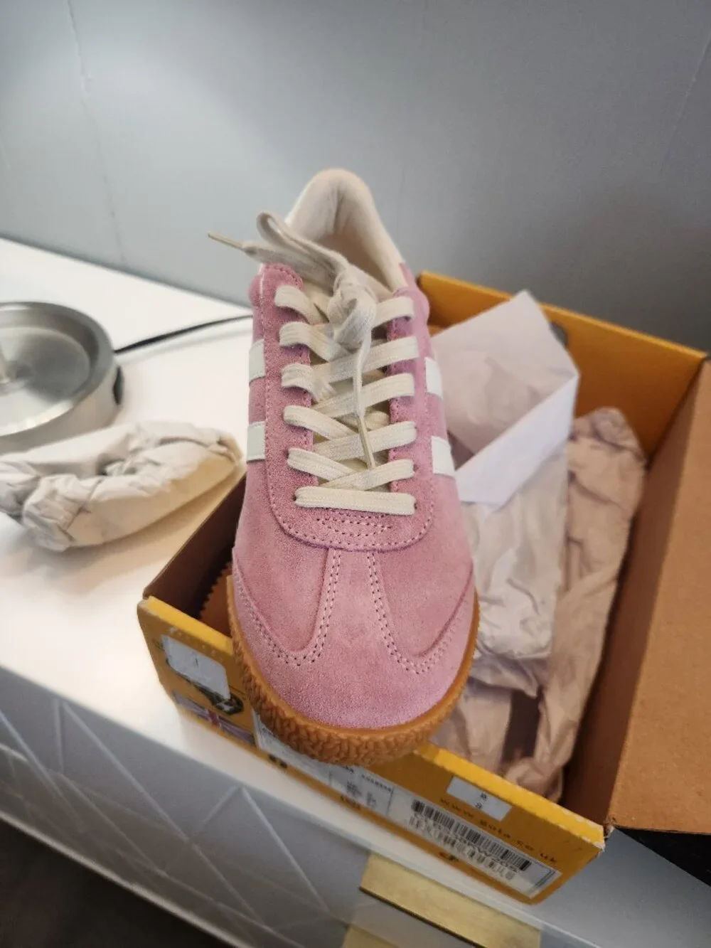 NWT Gola x Anthropologie Elan sneakers candy white tennis shoes